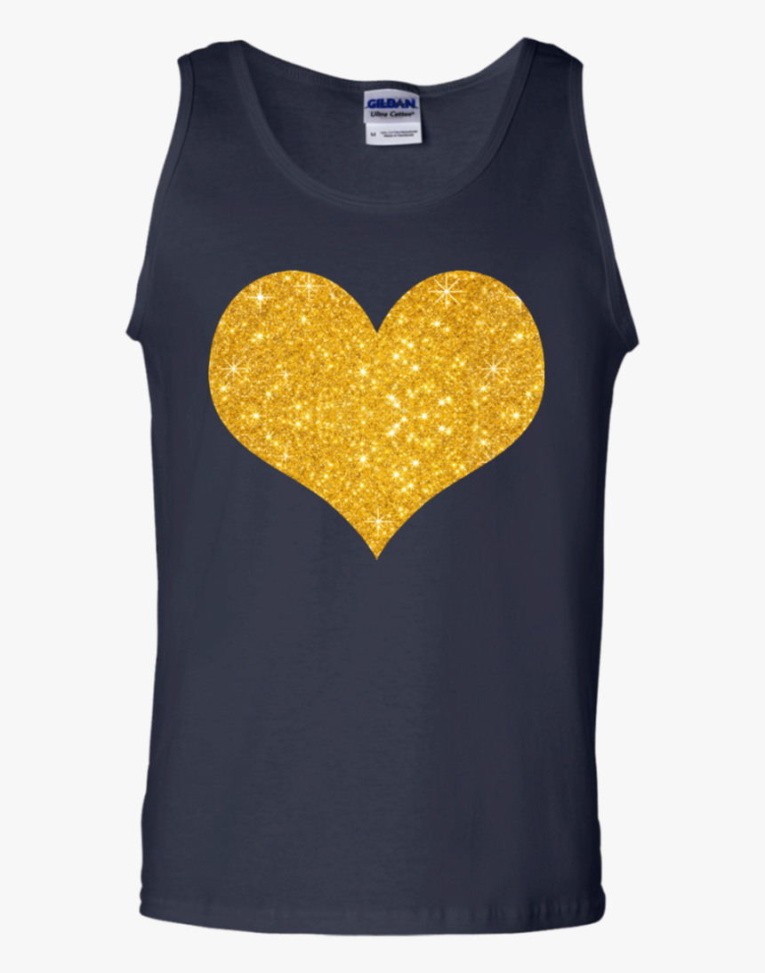 Gold Glitter Heart For Valentine