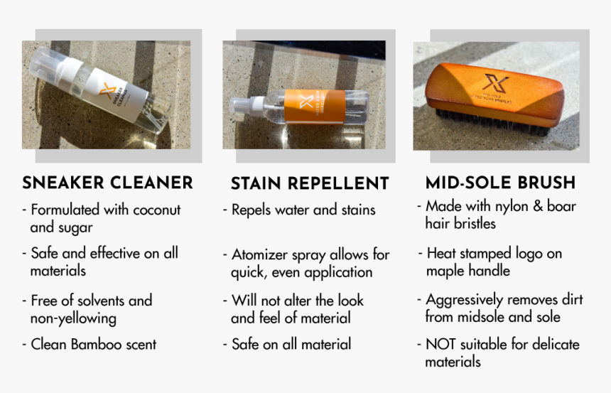 Cleaner, Repellent, And Midsole Brush Description, HD Png Download, Free Download