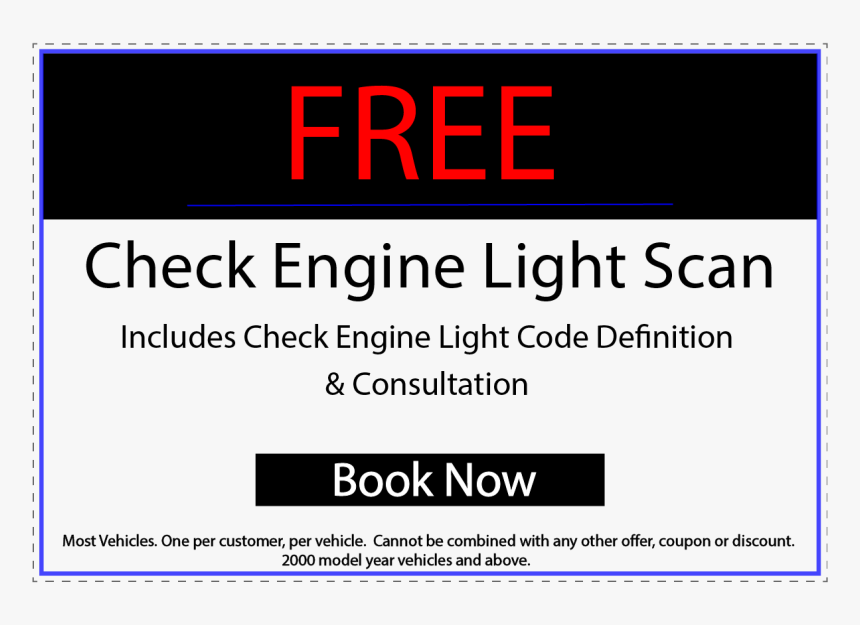 Free Check Engine Code Scan And Consultation, HD Png Download, Free Download