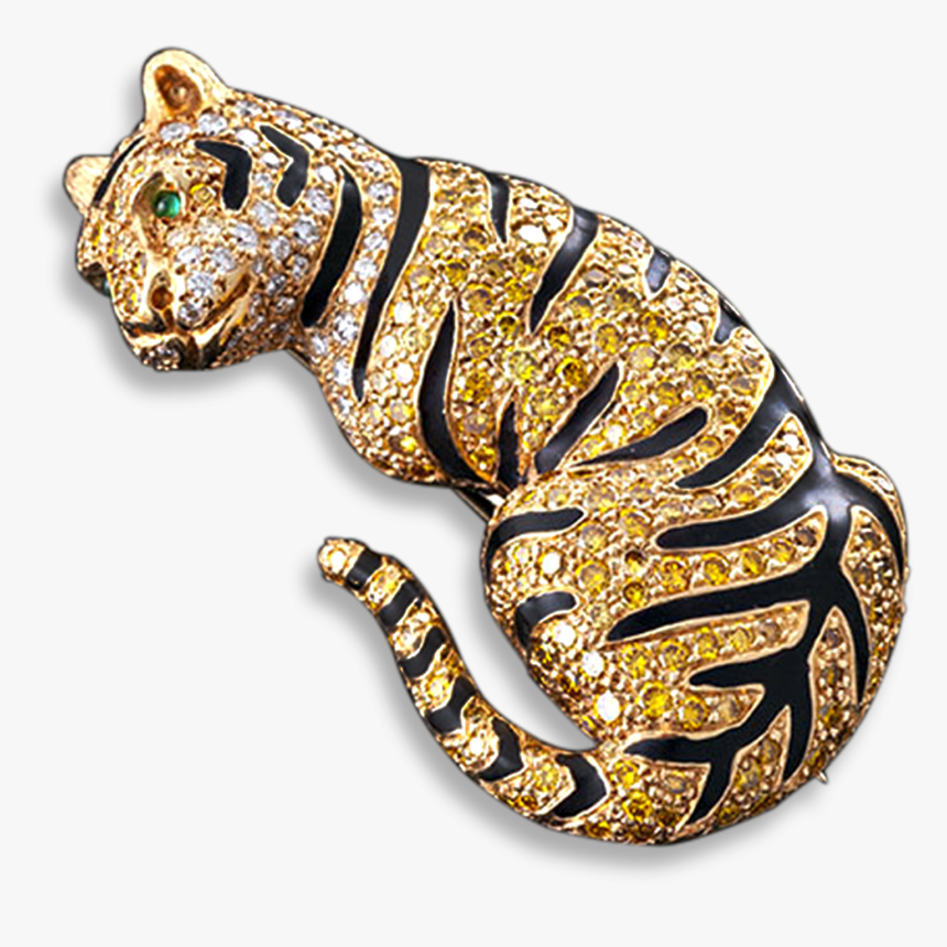 Oscar Heyman Tiger Brooch, HD Png Download, Free Download