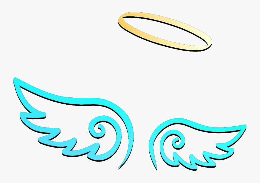 #freetoedit #wings #angel #halo #blue #yellow #crown, HD Png Download, Free Download