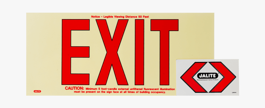 Exit Photoluminescent, Red, No Frame, HD Png Download, Free Download