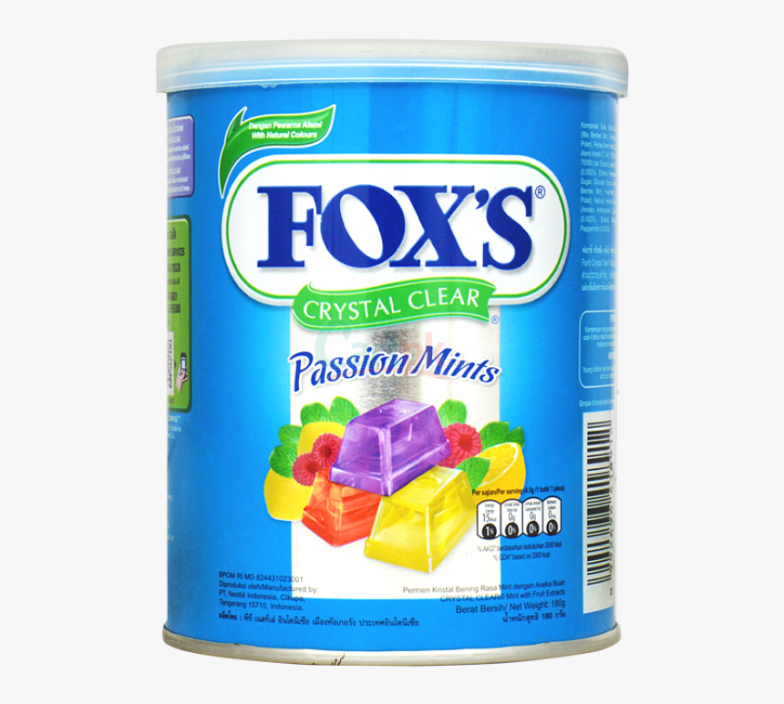 Fox"s Crystal Clear Passion Mint Candy 180g Tin, HD Png Download, Free Download