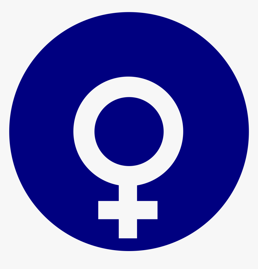 Female Gender Symbol In A Circle Clip Arts, HD Png Download, Free Download