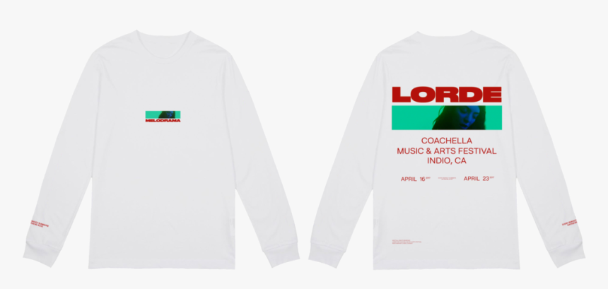 Melodrama Coachella Long Sleeve Tee Lorde Official, HD Png Download, Free Download