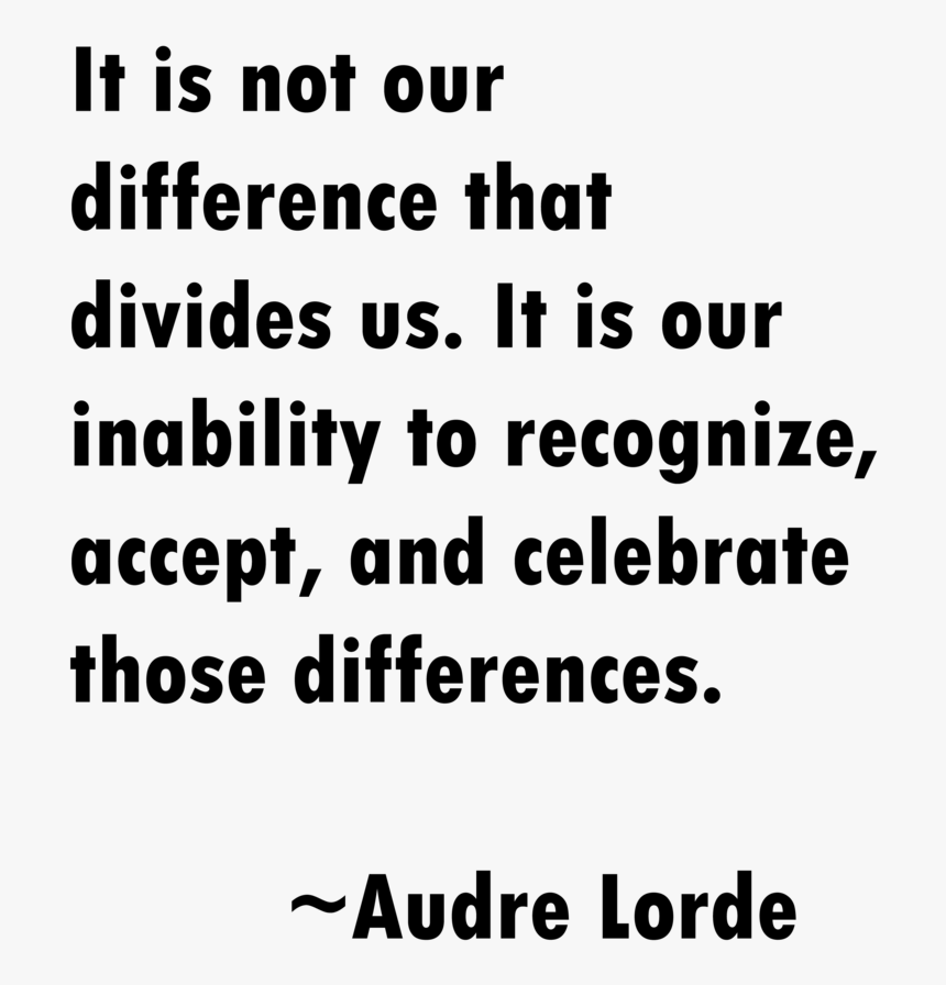 Differences By Audre Lorde, HD Png Download, Free Download