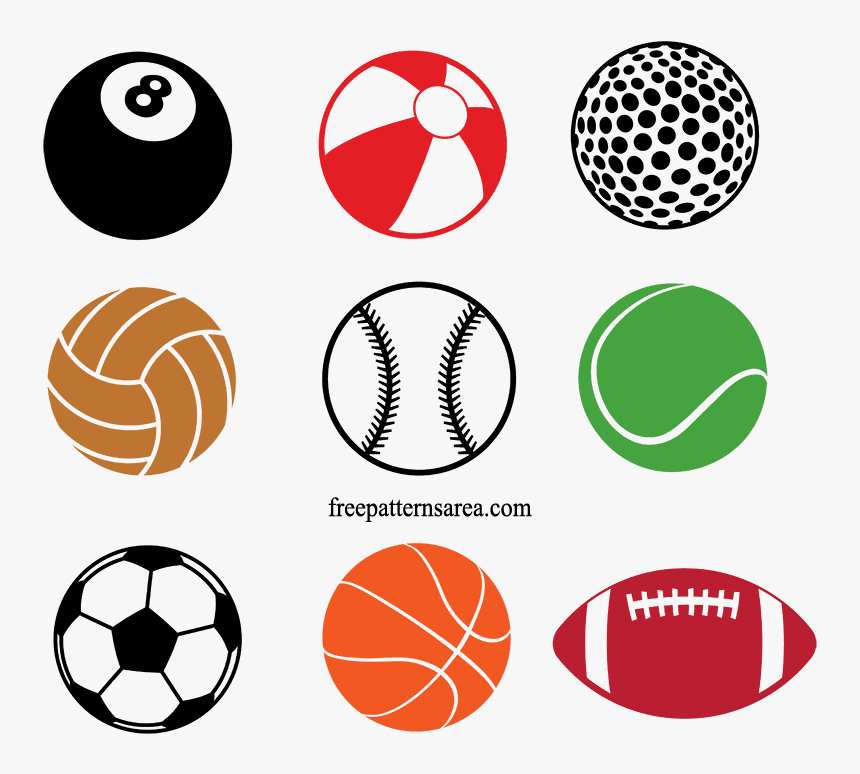 Sports Ball Free Vector Cliparts, Sticker Template, HD Png Download, Free Download