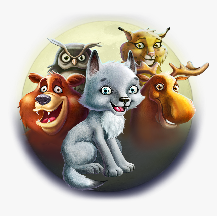 01 Character Grouped-moon Wolfcub Thumbnail, HD Png Download, Free Download