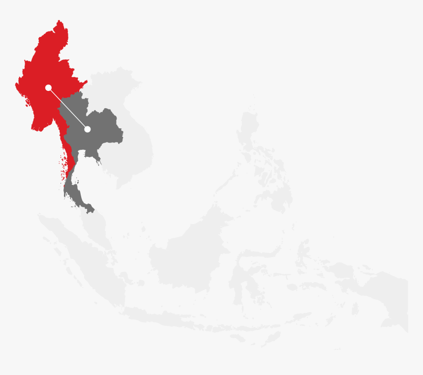 Thailand Map Png, Transparent Png - kindpng