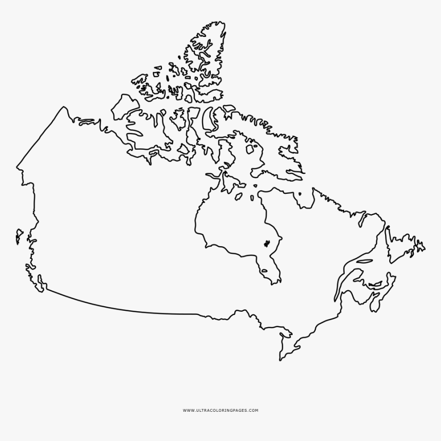 Canada Map Coloring , Png Download, Transparent Png - kindpng