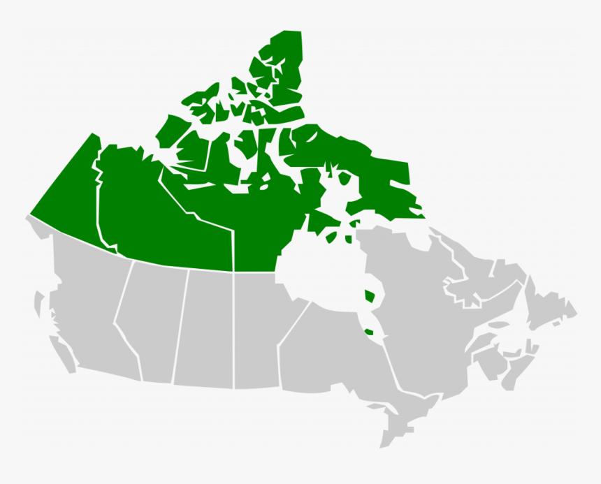 Download Map Of Canada With Territories, HD Png Download, Free Download