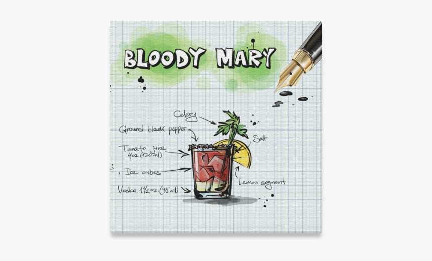 Bloody-mary03 Canvas Print 12"x12", HD Png Download, Free Download