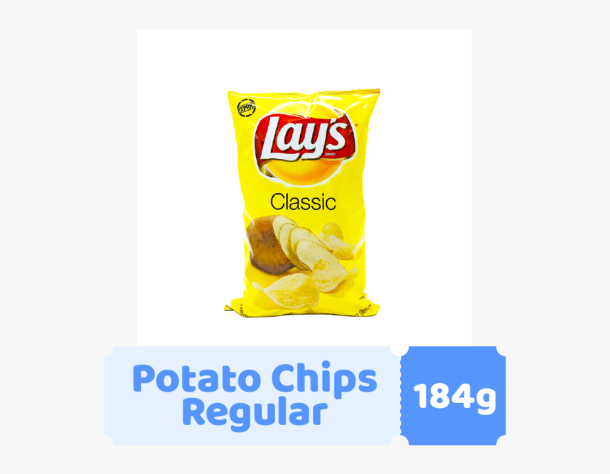 Lay"s Potato Chip Regular 184g"
 Class=, HD Png Download, Free Download