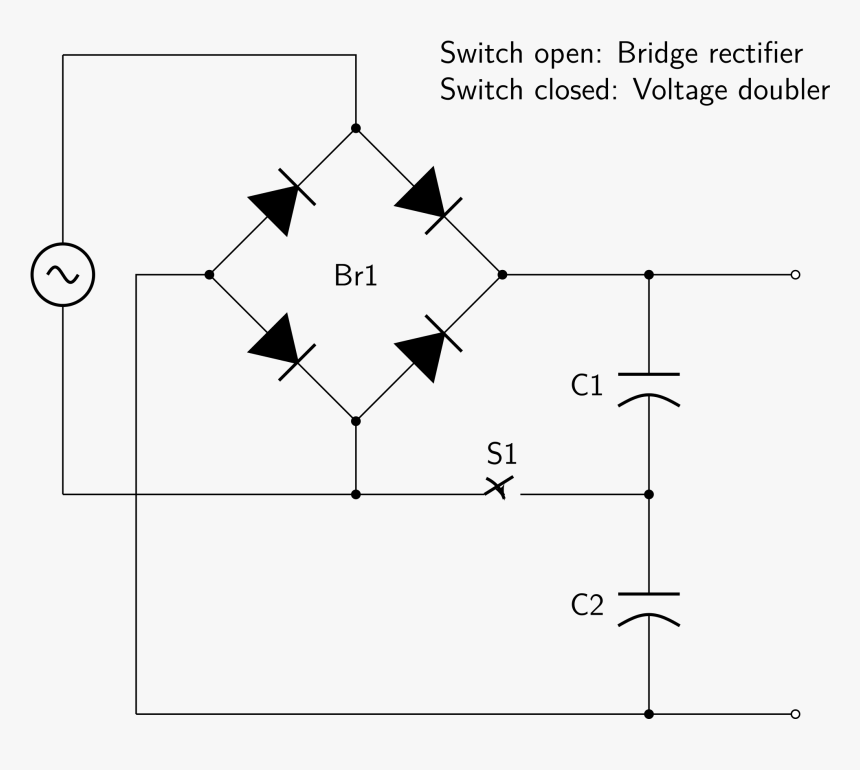 Bridge Rectifier Diode Regulator High Voltage Multiplier, HD Png Download, Free Download