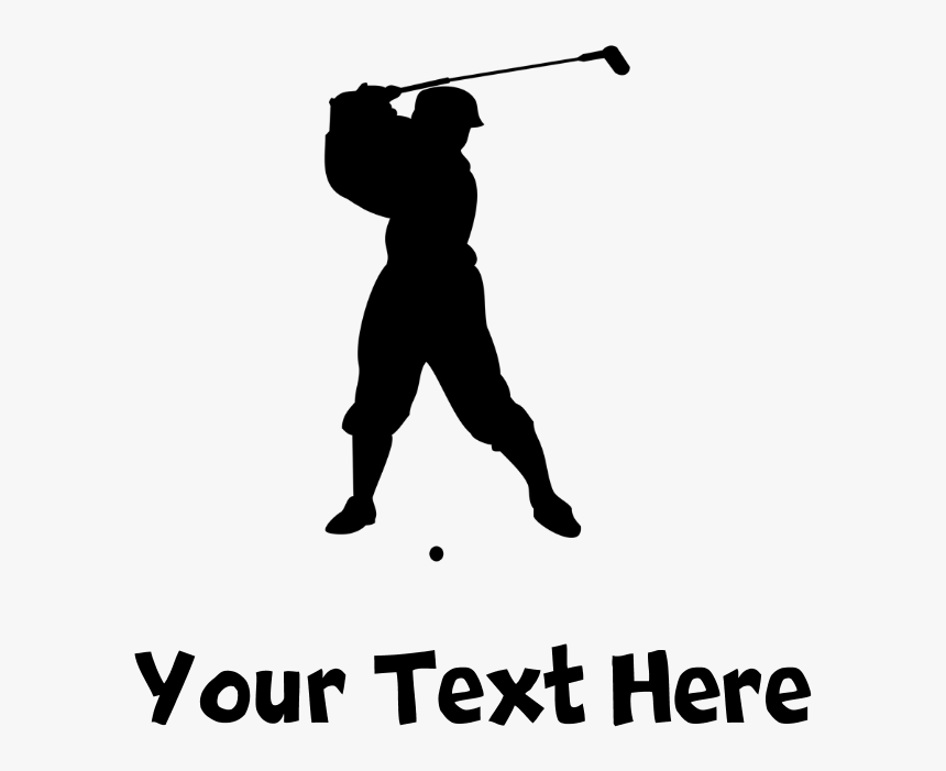 Golfer Silhouette Shot Glass, HD Png Download, Free Download