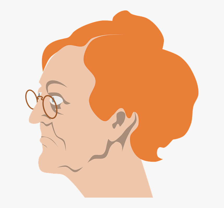 Spinster, Grandmother, Grandma, Stern, Spectacles, HD Png Download, Free Download