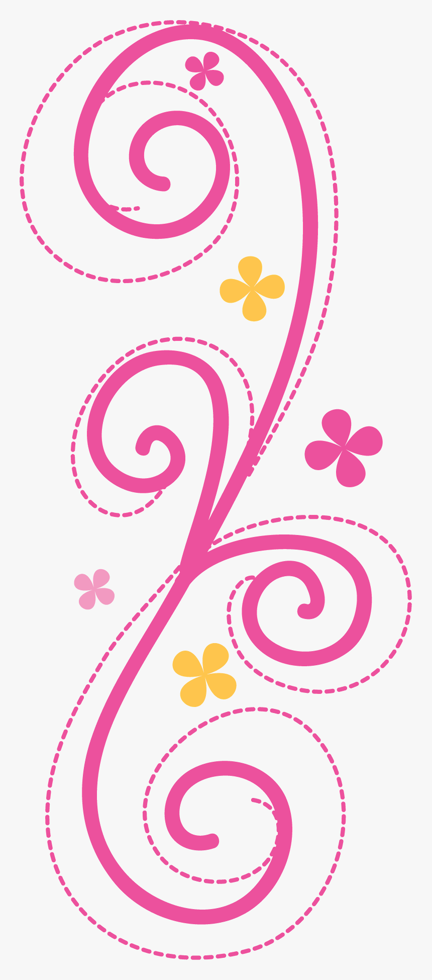 Pink Swirls Arabescos Pinterest, HD Png Download, Free Download