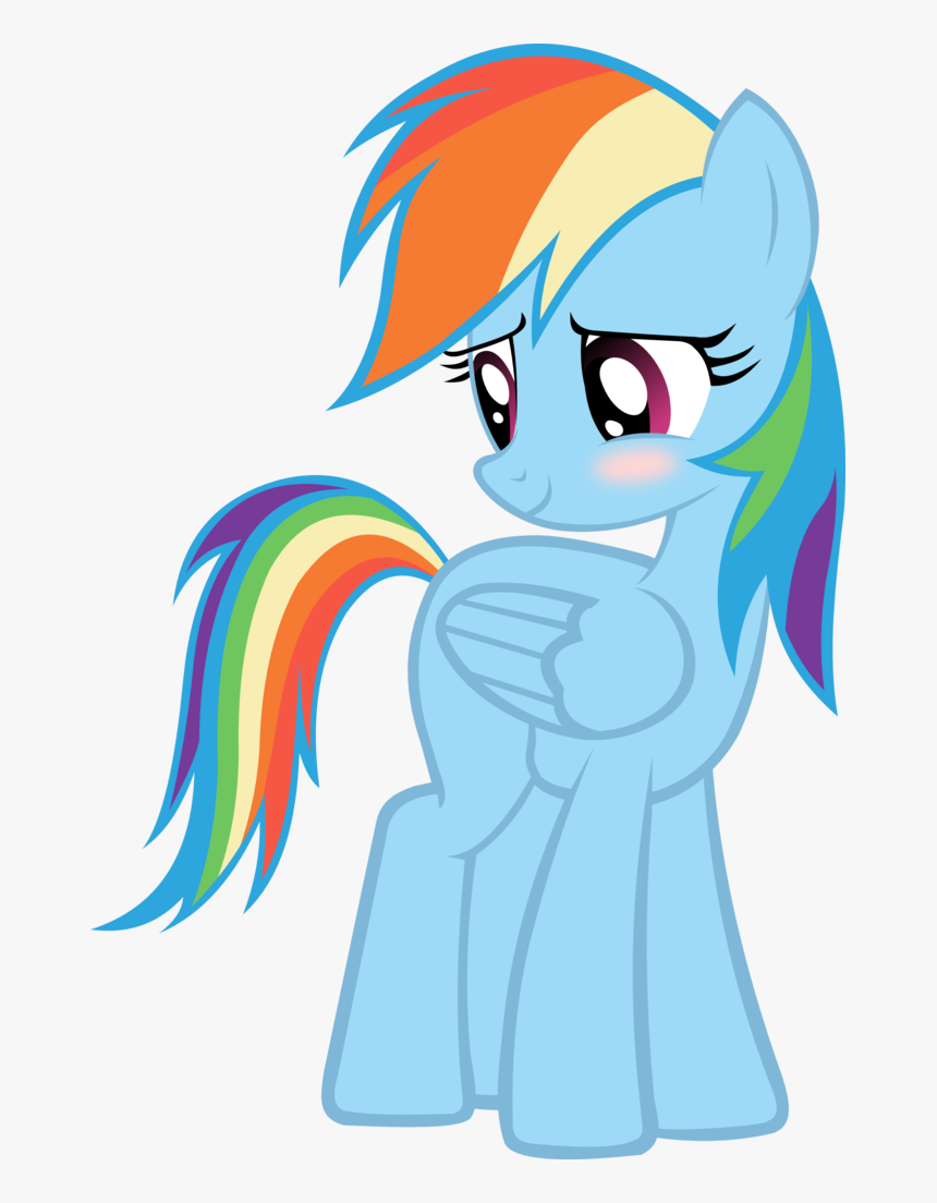 Klaifferon, Blushing, Rainbow Dash, Safe, Simple Background,, HD Png Download, Free Download