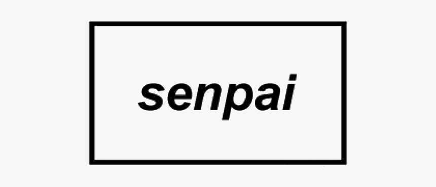 #tumblr #overlay #black #line #lines #shape #senpai, HD Png Download, Free Download