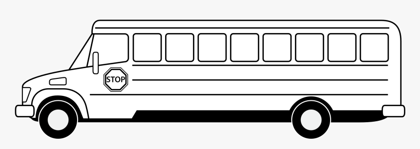 28 Collection Of School Bus Clipart Outline, HD Png Download, Free Download