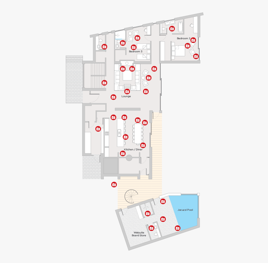 Sand Dunes Ground Floor Floorplan, HD Png Download, Free Download