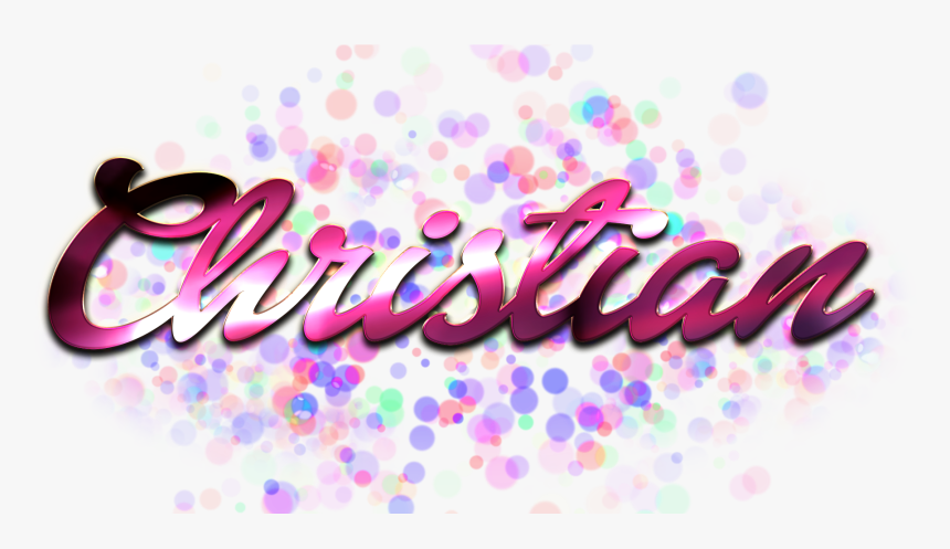 Christian Name Logo Bokeh Png, Transparent Png, Free Download