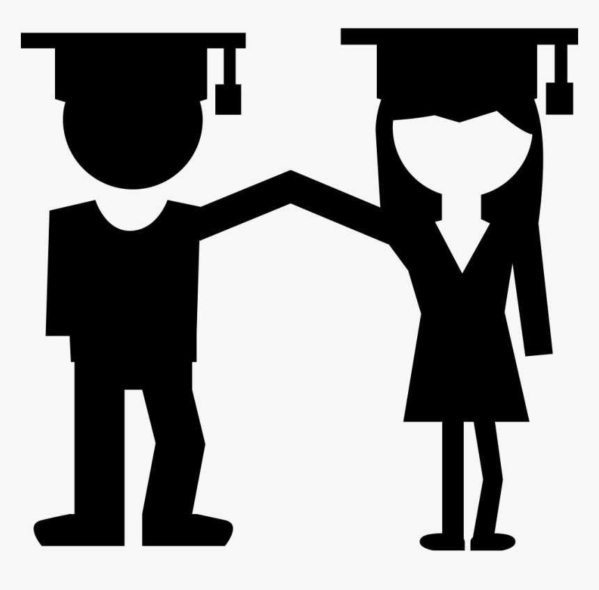 Man And Woman Graduates Couple, HD Png Download, Free Download