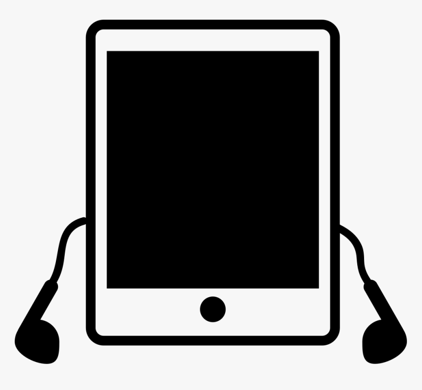 Ipad Tablet With Earphones, HD Png Download, Free Download