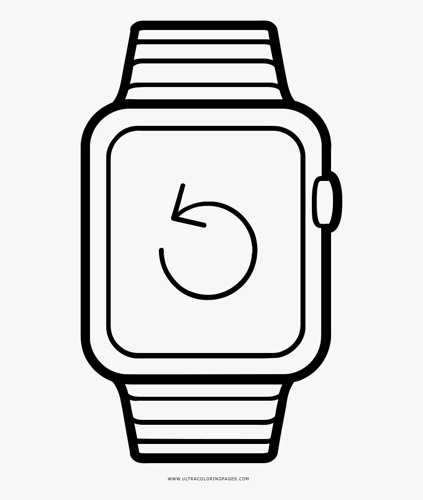 Smartwatch Coloring Page, HD Png Download, Free Download