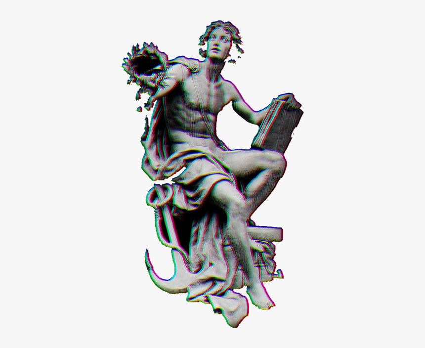 Vaporwave Statue Statues Aestetic Sculpture Sculpturesandstatutes, HD Png Download, Free Download