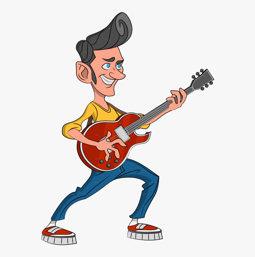 Guitar Banner Royalty Free Library Clipart Rockabilly, HD Png Download, Free Download