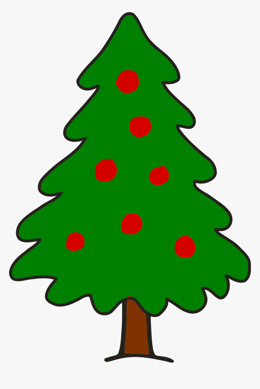 Png Free Library Big Image Png - Christmas Tree Simple Art, Transparent Png, Free Download