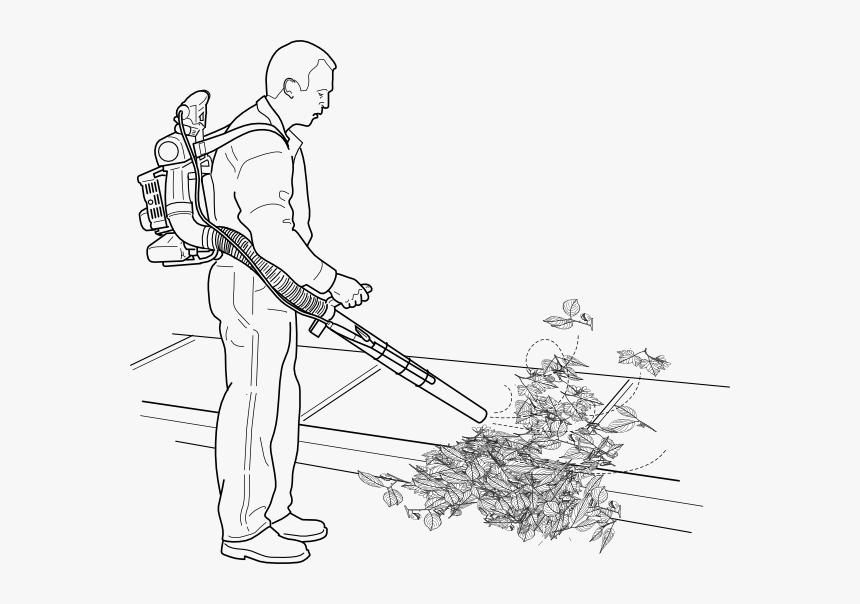 Transparent Blower Png - Drawings Of Leaf Blowers, Png Download, Free Download