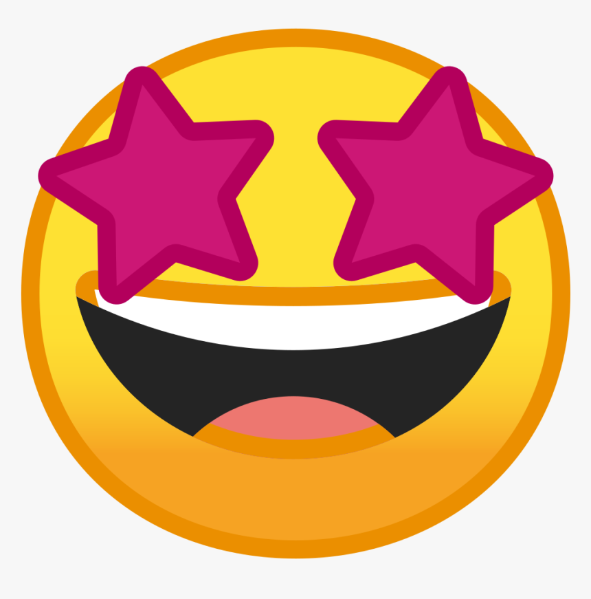 Emoji Star Png Database Of Emoji Emoji Clip Art Stop - Emoji With Star Eyes, Transparent Png, Free Download
