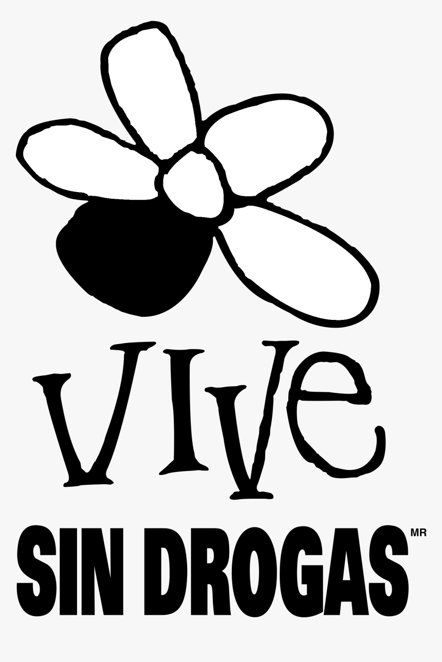 Vive Sin Drogas Logo Black And White - Vive Sin Drogas, HD Png Download, Free Download