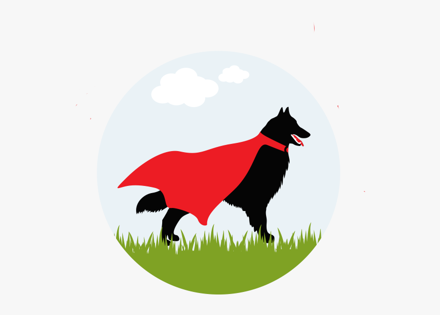 Superpet Simple Logo - Dog Catches Something, HD Png Download, Free Download