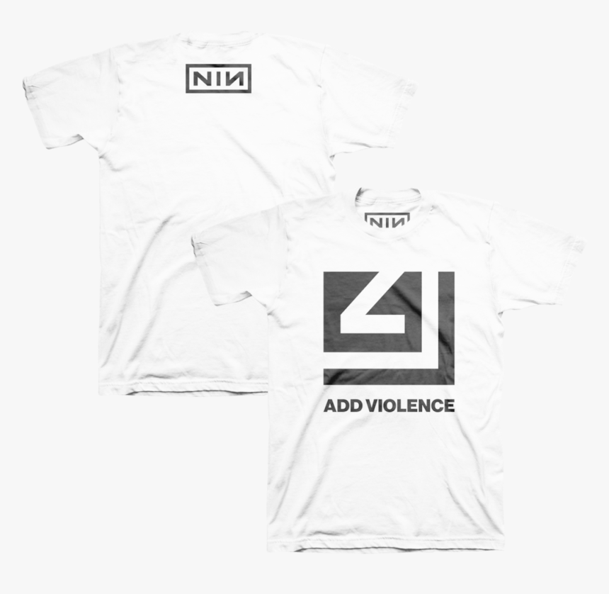 Add Violence Cutout White Tee - T Shirt, HD Png Download, Free Download