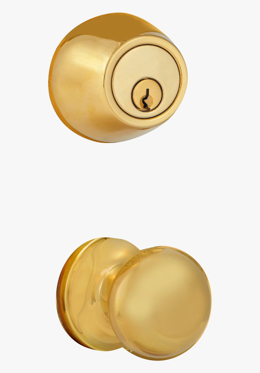 Door Lock Gold Png, Transparent Png, Free Download