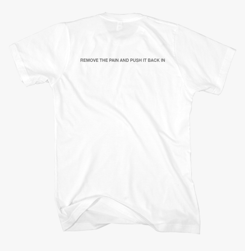 Remove The Pain White Tee - Active Shirt, HD Png Download - kindpng