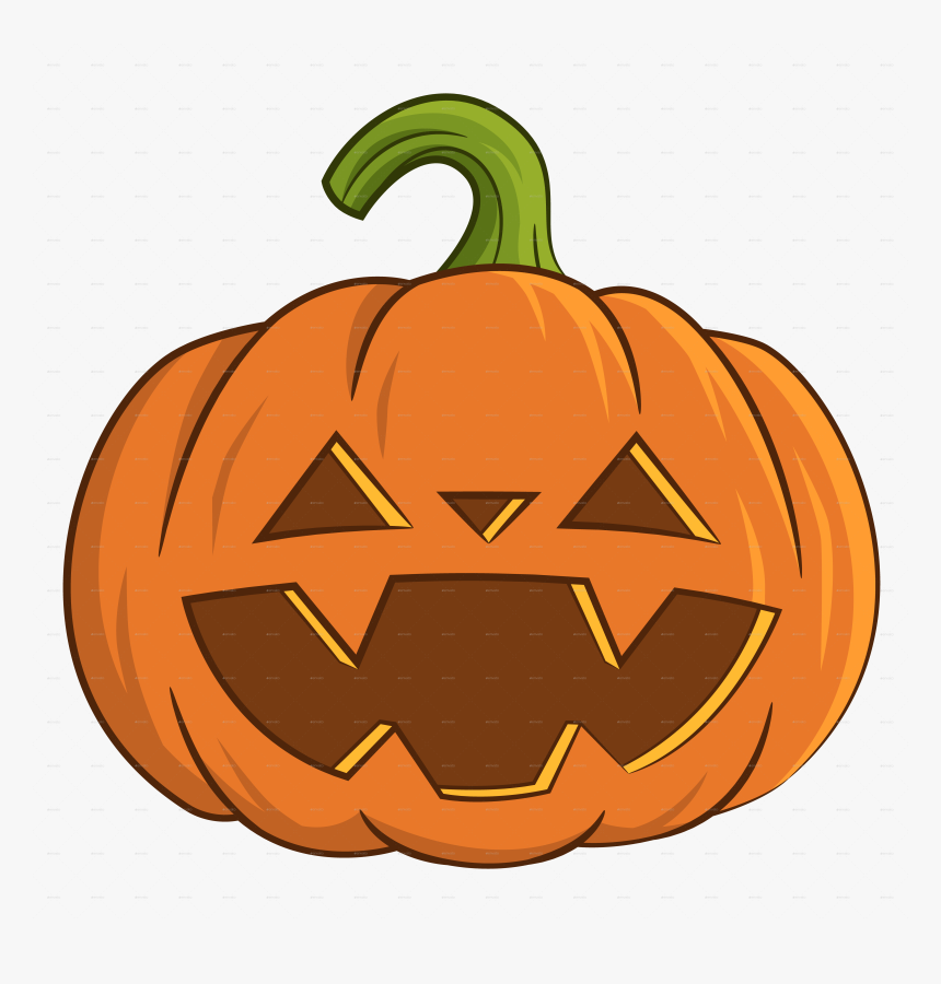 Funny Pumpkin Jack - Pumpkin Transparent Halloween, HD Png Download, Free Download