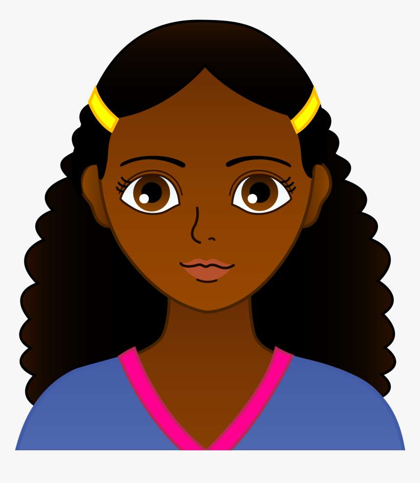 Clip Art Afro Png For - African American Cartoon Face, Transparent Png, Free Download