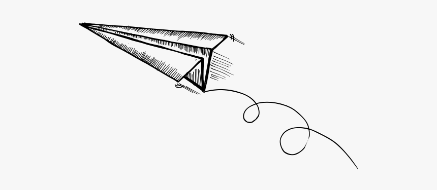Airplane Stock Photography Drawing Paper Plane - Sketch, HD Png Download, Free Download