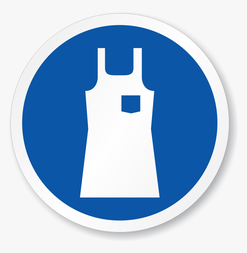 Wear Body Protection Apron Symbol - Apron Safety Sign, HD Png Download, Free Download