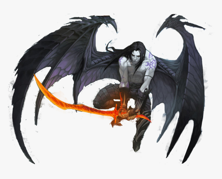 Demon - Human With Demon Wings, HD Png Download, Free Download