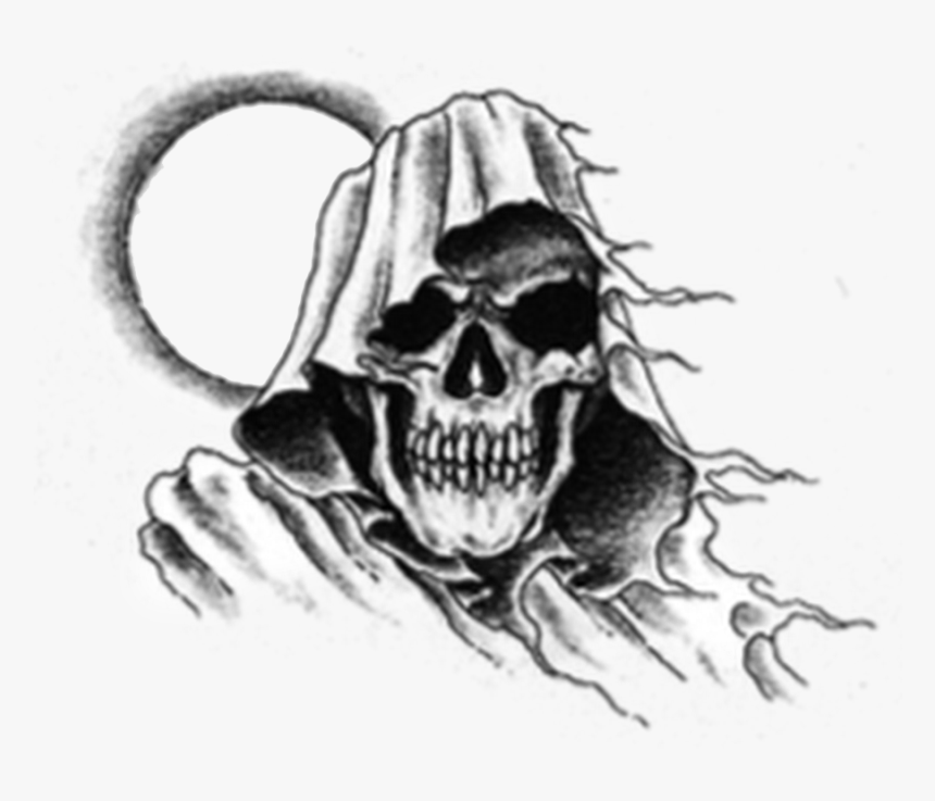 Grim Reaper Head Tattoo, HD Png Download, Free Download