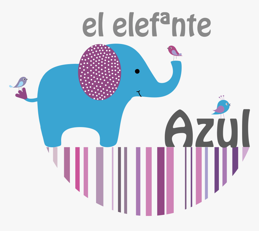 Clip Art Elefante Azul, HD Png Download, Free Download