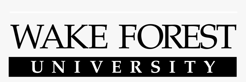 Wake Forest University Logo Black And White, HD Png Download, Free Download