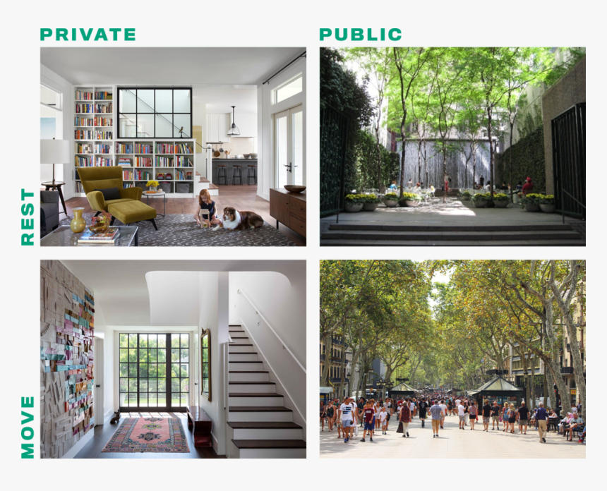 Private And Public Places For Rest And Movement Designed, HD Png Download, Free Download