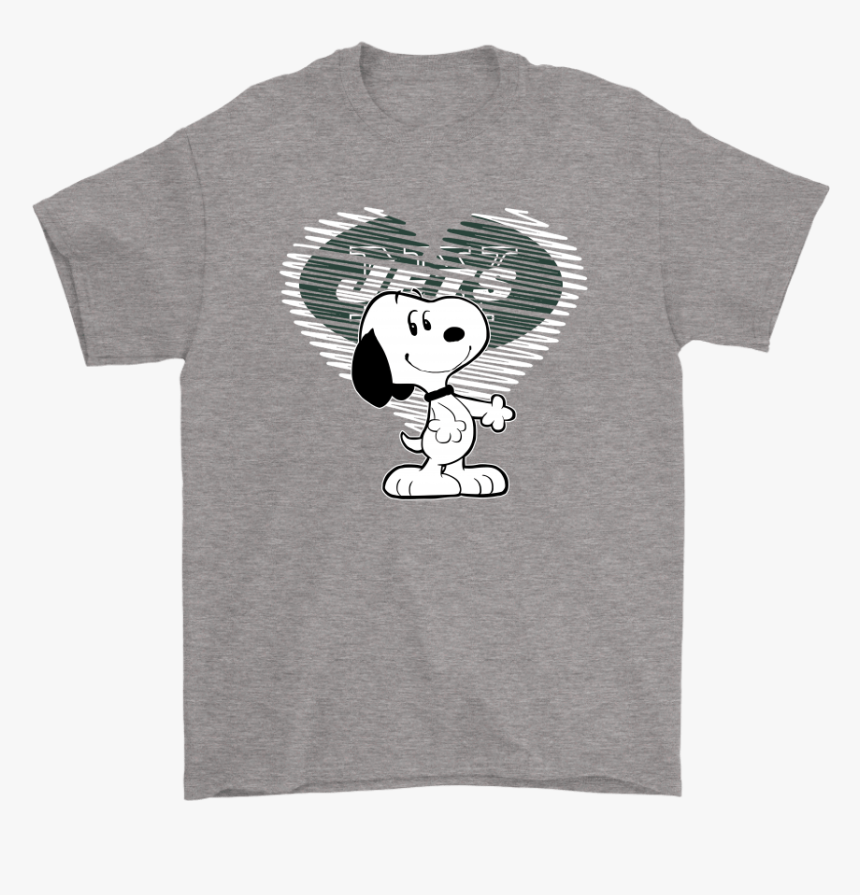 I Love New York Jets Snoopy In My Heart Nfl Shirts, HD Png Download, Free Download