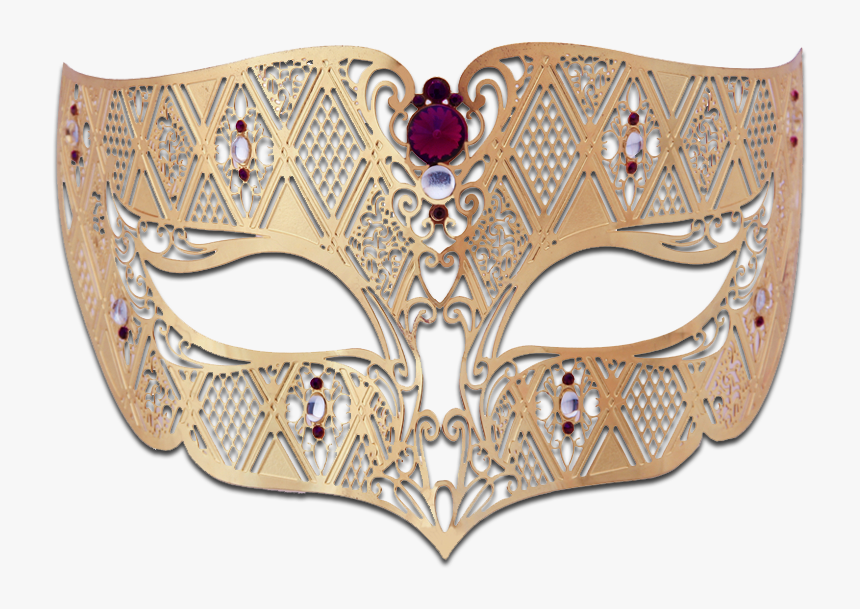 Gold Series Diamond Design Laser Cut Venetian Masquerade, HD Png Download, Free Download